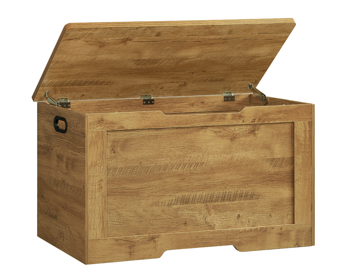 USIKEY 39.4” Storage Chest, Toy Box with 2 Safety Hinges, Storage Bench with Storage, Toy Chest for Bedroom