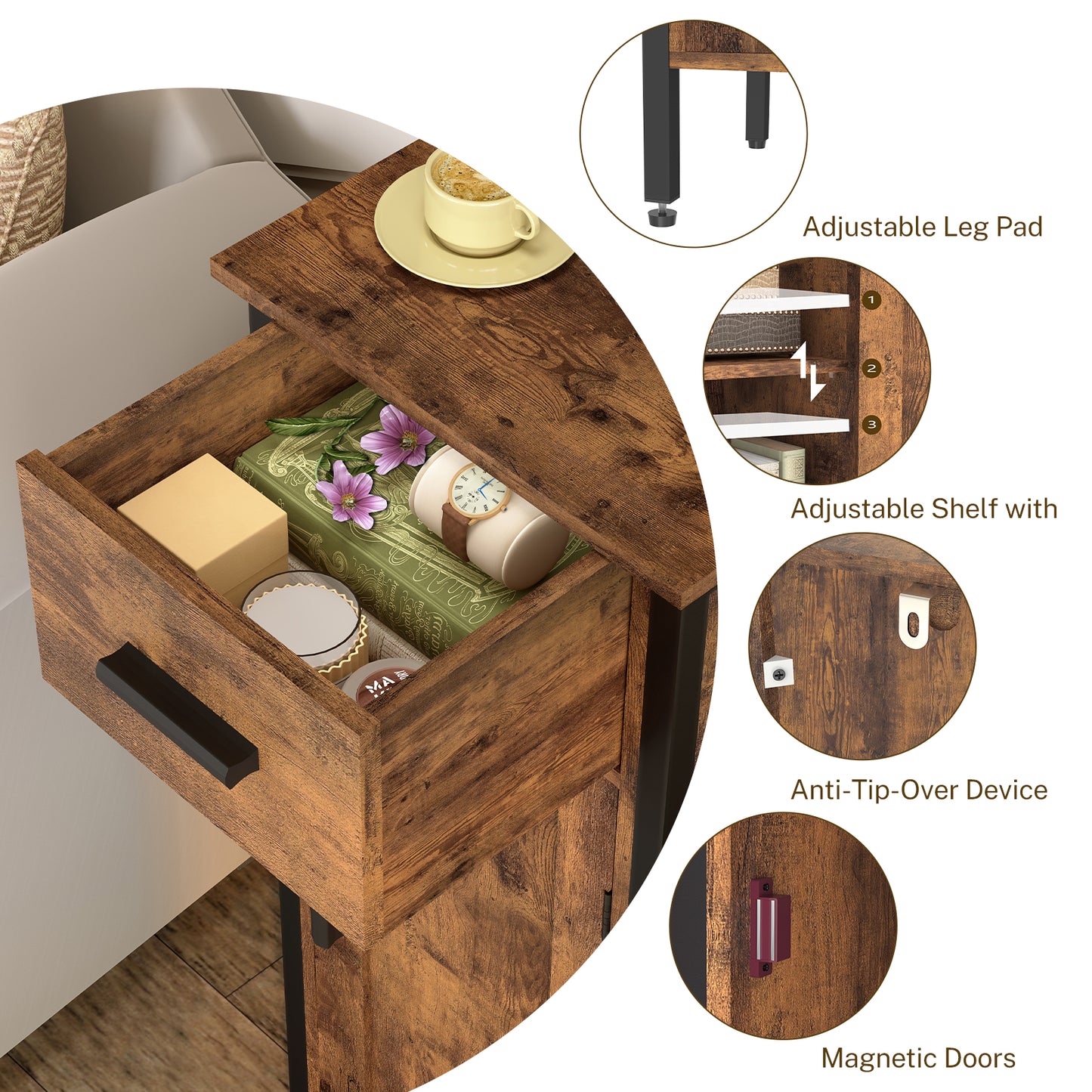 USIKEY Side Cabinet