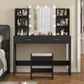 USIKEY Large Vanity Set with 10 Light Bulbs