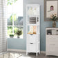 USIKEY 55.7" Storage Cabinet with 2 Drawers