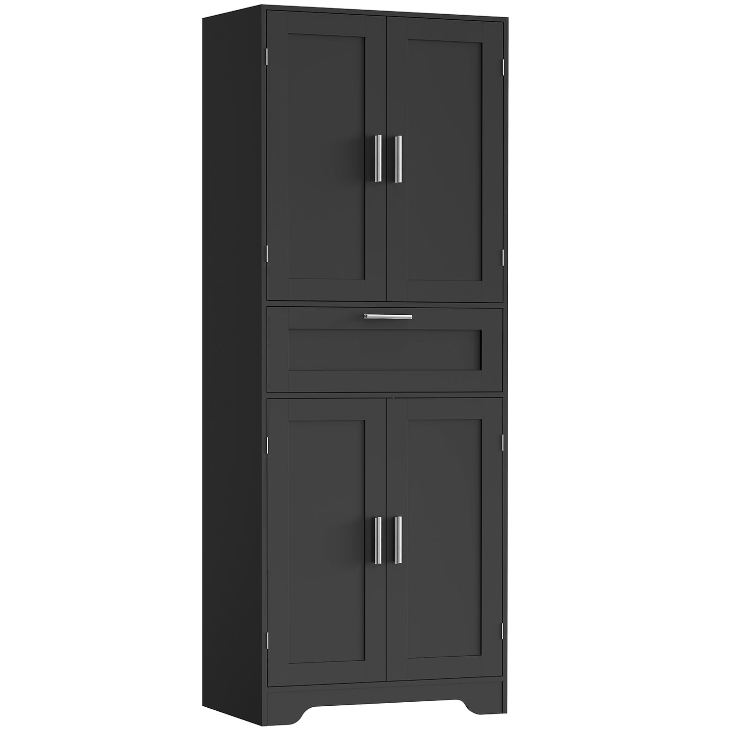 67" H Tall Storage Cabinet, Bathroom Cabinet with 1 Large Drawer & 2 Adjustable Shelves, Tall Cabinet for Dining Room, Living Room, Home Office