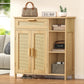 USIKEY Storage Cabinet, Floor Cabinet with Doors and Shelves, Coffee Bar Cabinet with Drawer, Organizer Cabinet for Living Room, Dining Room