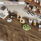 USIKEY 55" Buffet Cabinet With Storage, Large Sideboard Buffet Storage Cabinet With 3 Drawers, Farmhouse Coffee Bar Cabinet, For Kitchen, Living Room