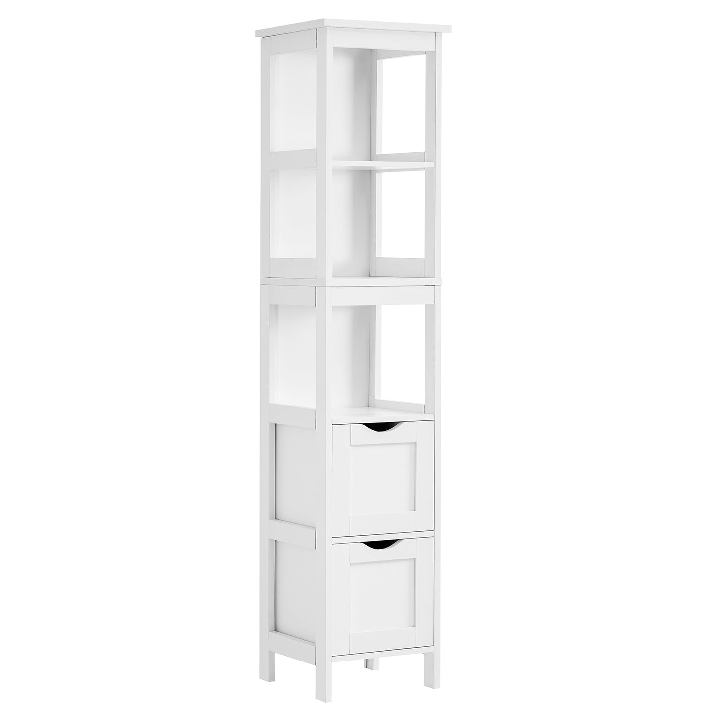 USIKEY 55.7" Storage Cabinet with 2 Drawers