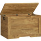 USIKEY 39.4” Storage Chest, Toy Box with 2 Safety Hinges, Storage Bench with Storage, Toy Chest for Bedroom