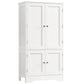 USIKEY Pantry Cabinet, Kitchen Pantry Storage Cabinet with Doors and Adjustable Shelves, Food Pantry for Kitchen, Dining Room, Living Room and Garage