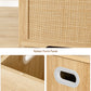 USIKEY 29.5" Storage Chest, Rattan Storage Bench with Storage