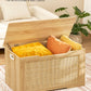 USIKEY 29.5" Storage Chest, Rattan Storage Bench with Storage