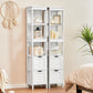USIKEY 55.7" Storage Cabinet with 2 Drawers