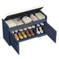 usikey Shoe Bench with Lift Top Storage, Storage Bench with Padded Seat Cushion, Entryway Bench with 2 Adjustable Shelves, for Entryway, Living Room, Bedroom