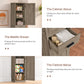 USIKEY 67.1" H Storage Cabinet, Tall Cabinet with 6 Shelves & Drawer, Slim Storage Cabinet with Adjustable Shelves for Living Room, Kitchen