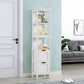 USIKEY 55.7" Storage Cabinet with 2 Drawers