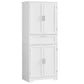 67" H Tall Storage Cabinet, Bathroom Cabinet with 1 Large Drawer & 2 Adjustable Shelves, Tall Cabinet for Dining Room, Living Room, Home Office