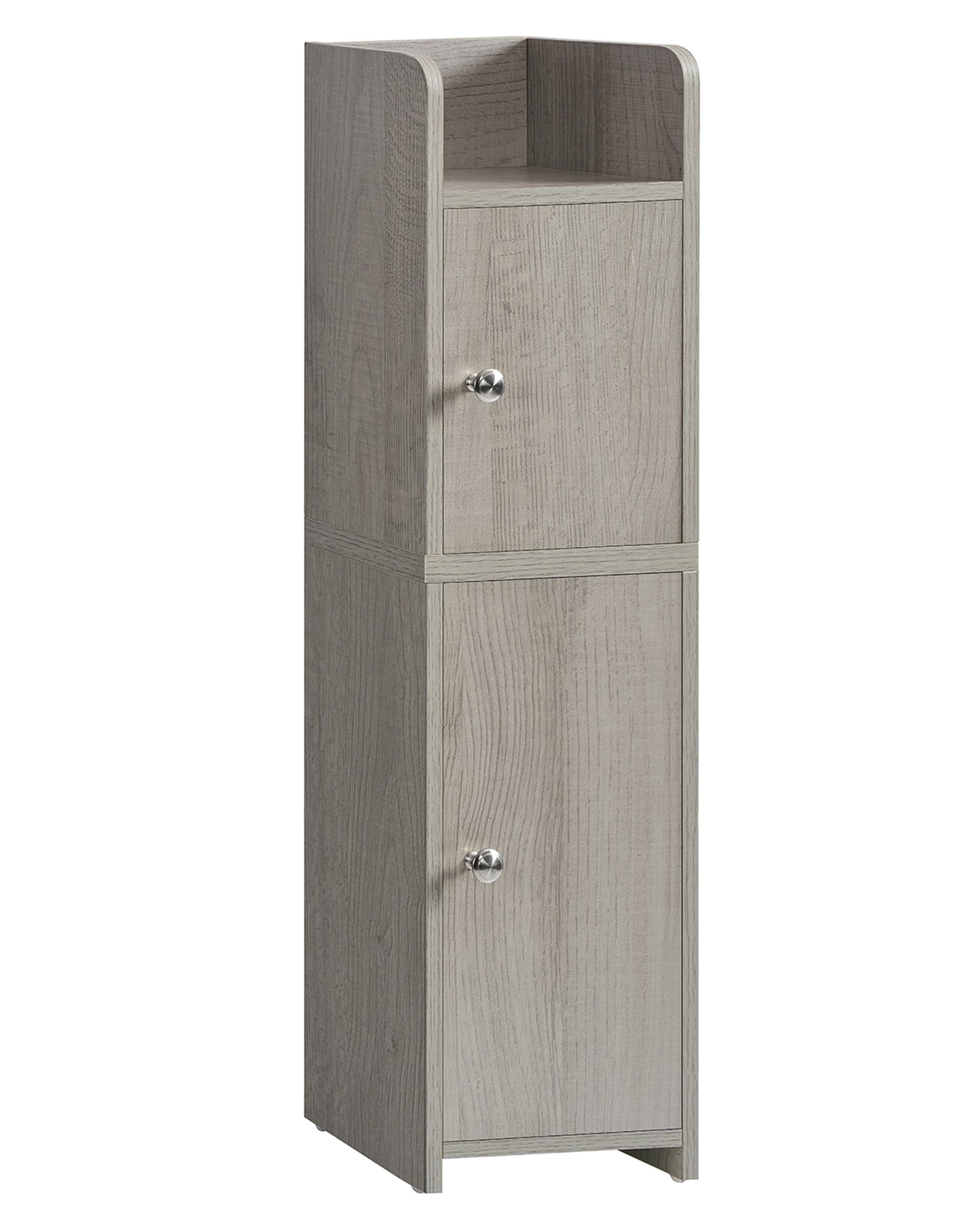 Bathroom Storage Cabinet, Narrow Cabinet with Doors and Adjustable Shelves, Corner Bathroom Cabinet, Bathroom Storage for Small Spaces