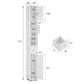 USIKEY Narrow Bathroom Storage Cabinet with Adjustable Shelves & Drawer, 71" H Tall Bathroom Cabinet, Slim Storage Cabinet for Small Spaces, White