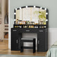 USIKEY Large Vanity Set with Large Lighted Mirror