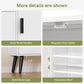 USIKEY Storage Cabinet with Rattan Door & 3 Drawers, Entryway Cabinet with Adjustable Shelf, Accent Cabinet for Living Room