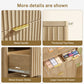 Usikey Fluted 6 Drawers Dresser for Bedroom, 48" H Modern Chest of Drawers with Metal Handle,  Wood Closet Organizer Wood Dressers for Living Room