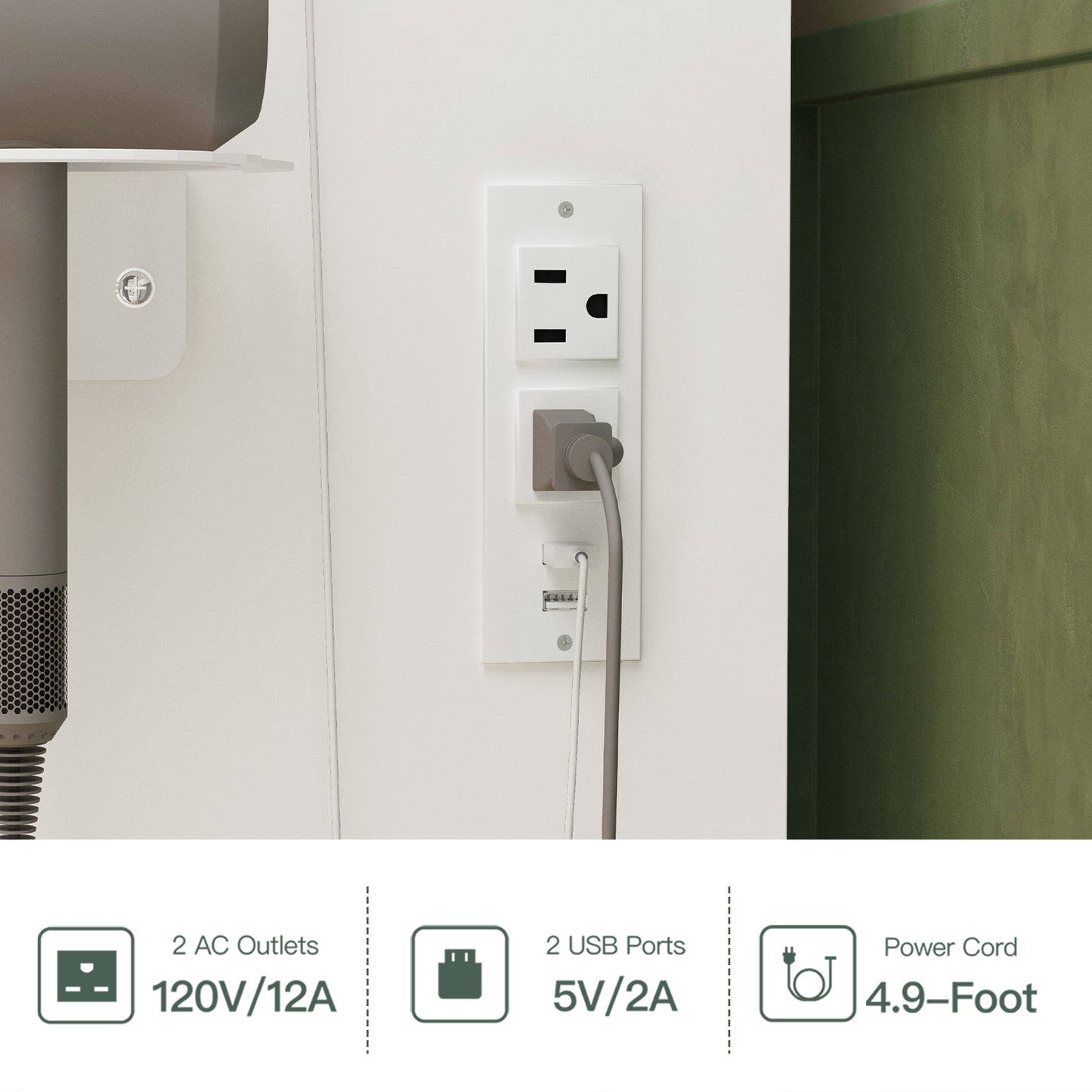 USIKEY Vanity Desk with Mirror and Lights, Power Outlet, Makeup Vanity with 11 Drawers & 6 Open Storage Shelves, 3 Lighting Modes Brightness Adjustable, White