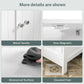 USIKEY Pedestal Sink Storage Cabinet with 2 Doors and Shelf, Under Sink Cabinet, Bathroom Sink Cabinet with U-Shape, White