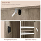 USIKEY 67.1" H Storage Cabinet, Tall Cabinet with 6 Shelves & Drawer, Slim Storage Cabinet with Adjustable Shelves for Living Room, Kitchen