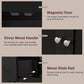 usikey 72?¡À Kitchen Pantry Cabinet, Tall Storage Cabinet with 4 Doors and 1 Drawer, Freestanding Cupboard with 6 Hanging Shelves and Adjustable Shelves for Kitchen, Dining Room,Living Room