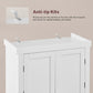 usikey 72?¡À Kitchen Pantry Cabinet, Tall Storage Cabinet with 4 Doors and 1 Drawer, Freestanding Cupboard with 6 Hanging Shelves and Adjustable Shelves for Kitchen, Dining Room,Living Room
