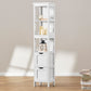 USIKEY 55.7" Storage Cabinet with 2 Drawers