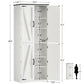 USIKEY 67"H Tall Storage Cabinet with 4 Doors, Farmhouse Accent Cabinet with Adjustable Shelves, for Bedroom, Living Room, Kicthen, White