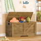 Usikey 39.4" Storage Chest, Toy Box with 2 Safety Hinges, Lift Top Wooden Toy Chest, Storage Bench, for Living Room, Bedroom, Entryway