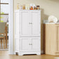 USIKEY Pantry Cabinet, Kitchen Pantry Storage Cabinet with Doors and Adjustable Shelves, Food Pantry for Kitchen, Dining Room, Living Room and Garage