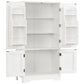 USIKEY Pantry Cabinet, Kitchen Pantry Storage Cabinet with Doors and Adjustable Shelves, Food Pantry for Kitchen, Dining Room, Living Room and Garage