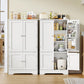 USIKEY Pantry Cabinet, Kitchen Pantry Storage Cabinet with Doors and Adjustable Shelves, Food Pantry for Kitchen, Dining Room, Living Room and Garage
