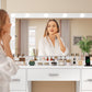 USIKEY Makeup Vanity with Large Mirror and 12 LED Lights, Vanity Desk with 7 Drawers & Charging Station, Makeup Desk Dressing Table