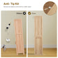 USIKEY Tall Bathroom Storage Cabinet with 2 Drawers & 2 Adjustable Shelves, Bathroom Storage Cabinet with 4 Doors, for Living Room, Entryway