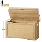 USIKEY 39.4” Storage Chest, Toy Box with 2 Safety Hinges, Rattan Storage Bench with Storage, Toy Chest for Bedroom,