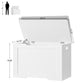 USIKEY Toy Chest, Toy Box for Living Room, Storage Chest with 2 Safety Hinges, 29“ Lift Top Storage Bench, for Bedroom, Entryway, White