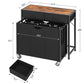 USIKEY Laundry Sorter, Rolling Laundry Hamper with 3 Section Pull-Out Bags, Laundry Basket Organizer with 2 Drawers & 2-Tone Top Panel