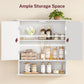 USIKEY Bathroom Wall Cabinet, Bathroom Cabinet with Barn Doors & Adjustable Shelf, Medicine Cabinet for Bathroom