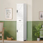 USIKEY 67.1" H Storage Cabinet, Tall Cabinet with 6 Shelves & Drawer, Slim Storage Cabinet with Adjustable Shelves for Living Room, Kitchen