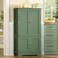 USIKEY Pantry Cabinet, Kitchen Pantry Storage Cabinet with Doors and Adjustable Shelves, Food Pantry for Kitchen, Dining Room, Living Room and Garage