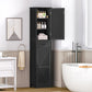 USIKEY 67.1" H Storage Cabinet, Tall Cabinet with 6 Shelves & Drawer, Slim Storage Cabinet with Adjustable Shelves for Living Room, Kitchen