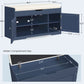 usikey Shoe Bench with Lift Top Storage, Storage Bench with Padded Seat Cushion, Entryway Bench with 2 Adjustable Shelves, for Entryway, Living Room, Bedroom