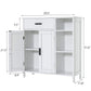 Storage Cabinet, Floor Cabinet with Doors and Shelves, Coffee Bar Cabinet with Drawer, Organizer Cabinet for Living Room, Dining Room