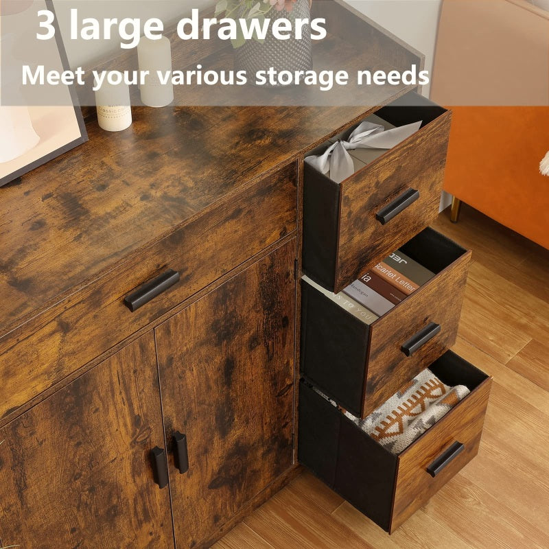 USIKEY Storage Cabinet with 2 Doors & 4 Drawers – Usikey