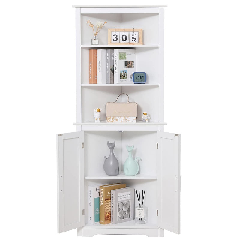 USIKEY 63.7¡°H Tall Corner Cabinet