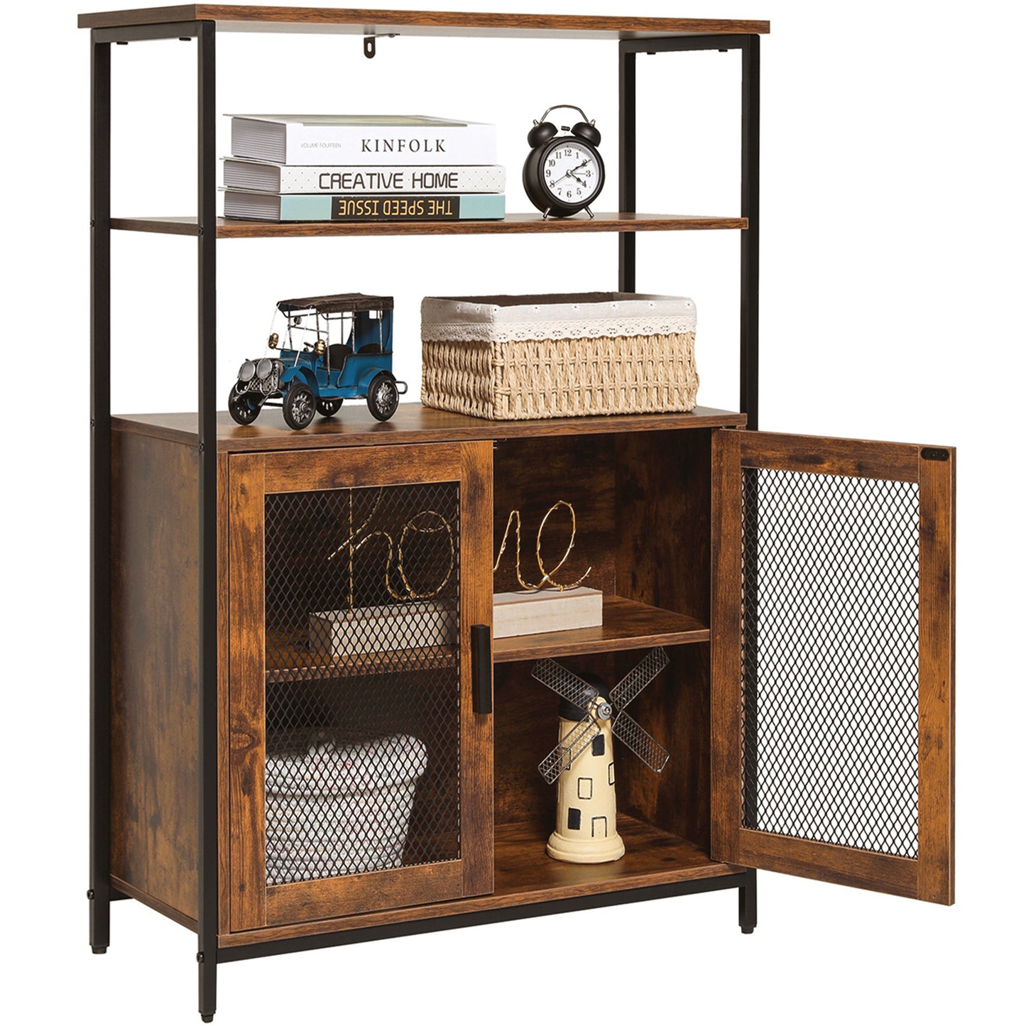 USIKEY 5 Tier Utility Storage Cabinet